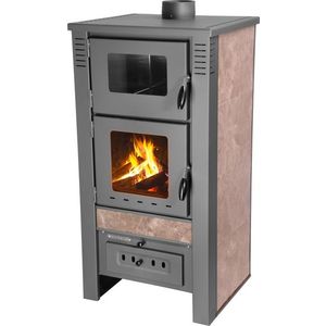 Kachle Pro TAURUS Ceramic, mocca, 12 kW, 120 mm, s rúrou na pečenie vyobraziť