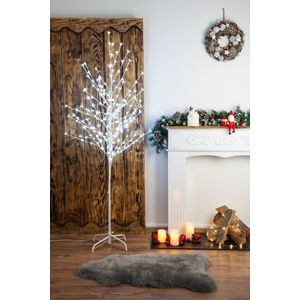 Strom MagicHome Cherry Tree, 180 cm, biely, LED studená biela, 230 V, IP44, exteriér vyobraziť