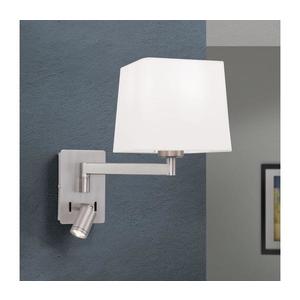 Orion Orion WA 2-1469/1- LED Nástenná lampa CARLTON 1xE27/40W/230V + LED/3W biela/chróm vyobraziť