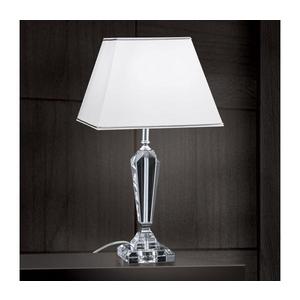 Orion Orion LA 4-1201 - Krištáľová stolná lampa VERONIQUE 1xE27/60W/230V biela/chróm vyobraziť