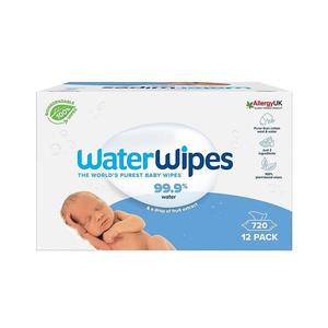 Waterwipes WaterWipes - SADA 12x Vlhčené obrúsky bez obsahu plastov 60 ks (720 ks) vyobraziť