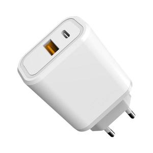 Rychlonabíjací adaptér Power Delivery 20W USB-C + USB-A biela vyobraziť