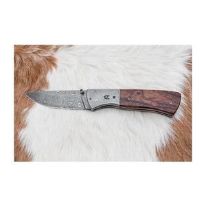 Jiří Čurda Zatvárací damaškový nôž 8 cm ironwood vyobraziť