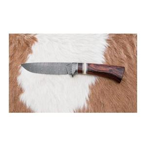 Jiří Čurda Exkluzívny damaškový nôž 13 cm ironwood/ťavia kosť vyobraziť