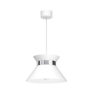 Luster na lanku NORGE 1xE27/15W/230V biela/chróm vyobraziť