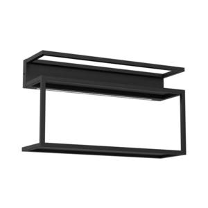 Nástenná polica s LED osvetlením SHELF 33x60 cm čierna vyobraziť