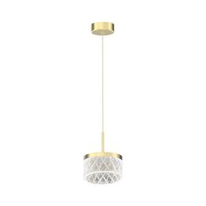 LED Luster na lanku ELEGANCE LED/9W/230V pr. 15 cm zlatá vyobraziť