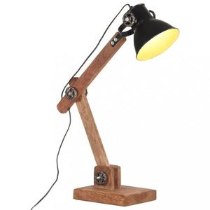 Stolná lampa kov / mangovníkové drevo Dekorhome Černá vyobraziť