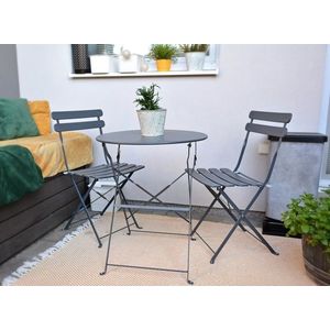 Záhradné bistro set 3 ks Rojaplast Šedá vyobraziť