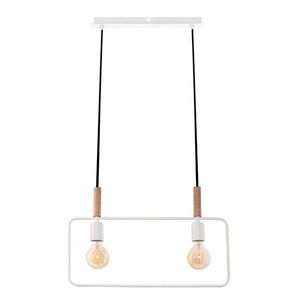 Závesná lampa FRAME 2xE27Candellux Bílá vyobraziť