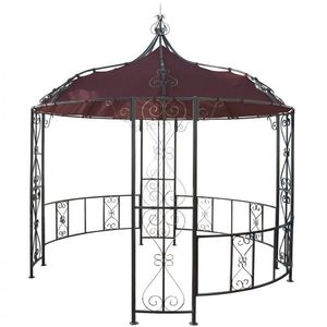 Záhradná pergola 3 x 3 m Almeria Hnědá / červená vyobraziť