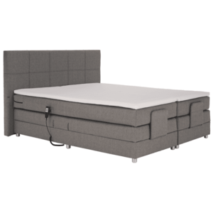 Elektrická polohovacia posteľ, boxspring, sivá, 160x200, MURKO NEW vyobraziť