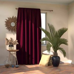 AmeliaHome Záves Blackout Oxford Pleat vínová, 140 x 245 cm vyobraziť