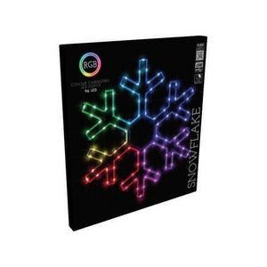 RGB Vianočná LED dekorácia Colouring snowflake 90 LED, 50 x 43 cm vyobraziť