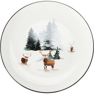 Porcelánový plytký tanier Winter Deer, 27 x 2, 6 cm vyobraziť