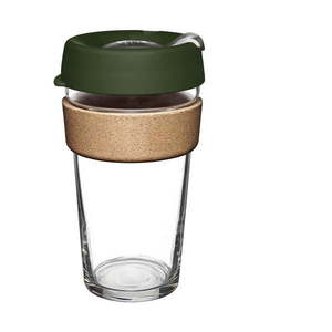 Zelený cestovný hrnček 454 ml Brew Cork Pine L – KeepCup vyobraziť