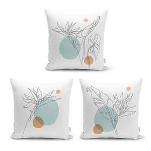 Súprava 3 obliečok na vankúše Minimalist Cushion Covers Drawing Modern, 45 x 45 cm vyobraziť