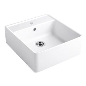 VILLEROY & BOCH VILLEROY & BOCH - Keramický drez Single-bowl sink White alpin modulový 595 x 630 x 220 bez excentra 632061R1 vyobraziť