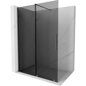 MEXEN/S - Velar Sprchová zástena posuvná Walk-in 160 x 200 cm, grafit 8 mm, grafit metal 871-160-000-43-95 vyobraziť