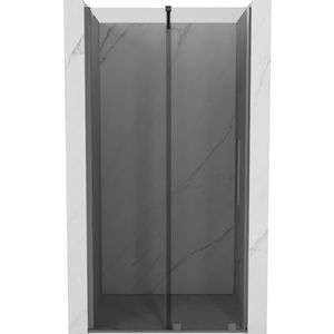 MEXEN/S - Velár posuvné sprchové dvere 110 cm, grafit, grafit metal 871-110-000-41-95 vyobraziť