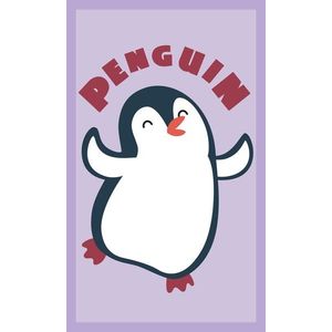 Bavlněná froté osuška PENGUIN 018 30x50 cm fialová vyobraziť