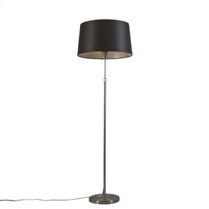 Stojacia lampa oceľová s tienidlom čierna 45 cm nastaviteľná - Parte vyobraziť