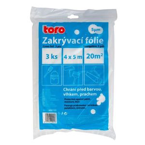 Zakrývacia fólia 3ks TORO HDPE 5MY 4x5m vyobraziť