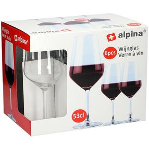 Poháre na červené víno ALPINA 530ml 6ks vyobraziť