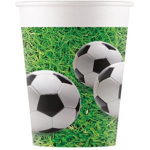 PROCOS Papierový téglik 200ml futbal 8ks vyobraziť