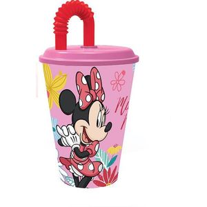 STOR Plastový téglik so slamkou MINNIE 430ml vyobraziť