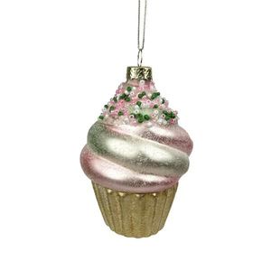 TORO VIANOČNÁ OZDOBA NA CUPCAKE 6, 5X10, 6CM SKLO vyobraziť