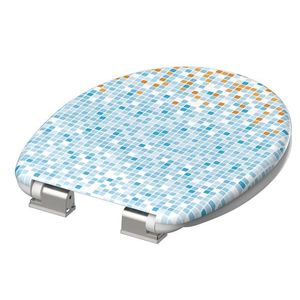 Schütte MOSAIK BLAU-ORANGE | Duroplast, Soft Close vyobraziť