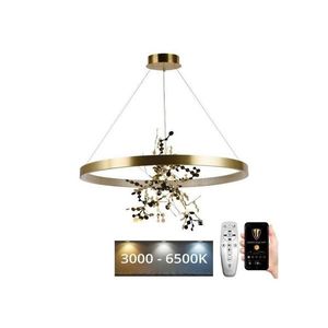 LED Stmievateľný luster na lanku LED/55W/230V 3000-6500K zlatá + diaľkové ovládanie vyobraziť