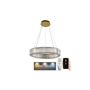 LED Stmievateľný luster na lanku LED/40W/230V 3000-6500K chróm/zlatá + DO vyobraziť