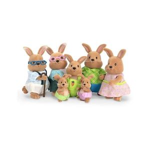 Li'l Woodzeez Li'l Woodzeez - Set postavičiek COTTONBALL rodina králikov vyobraziť