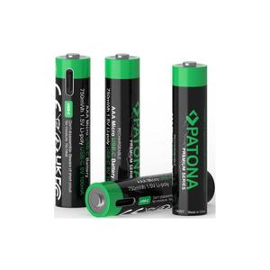 PATONA PATONA - SADA 4x Batéria AAA/LR03 Li-Pol 500mAh 1, 5V s USB-C nabíjaním vyobraziť