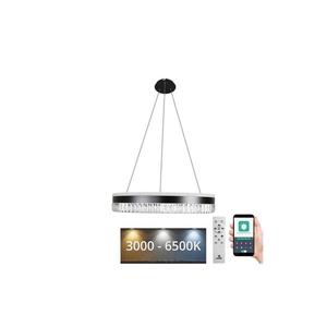 LED Stmievateľný luster na lanku LED/80W/230V 3000-6500K čierna + diaľkové ovládanie vyobraziť