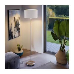 Eglo - LED Stojacia lampa TUNJA 1xE27/60W/230V matný chróm/biela vyobraziť