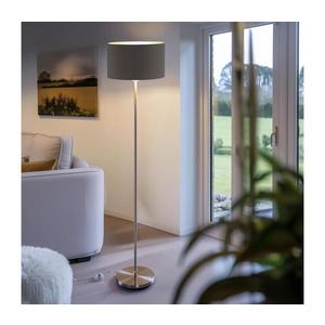 Eglo - LED Stojacia lampa TUNJA 1xE27/60W/230V matný chróm/hnedá vyobraziť