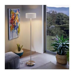 Eglo - LED Stojacia lampa TUNJA 1xE27/60W/230V matný chróm/biela vyobraziť