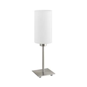 Eglo - Stolná lampa TUNJA 1xE27/60W/230V 26, 5 cm matný chróm/biela vyobraziť