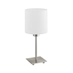 Eglo - Stolná lampa TUNJA 1xE27/60W/230V 26, 5 cm matný chróm/biela vyobraziť