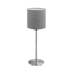 Eglo - Stolná lampa TUNJA 1xE27/60W/230V 38, 5 cm matný chróm/šedá vyobraziť