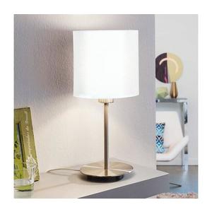 Eglo - Stolná lampa TUNJA 1xE27/60W/230V 38, 5 cm matný chróm/biela vyobraziť