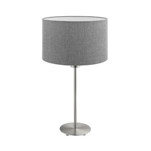 Eglo - Stolná lampa TUNJA 1xE27/60W/230V 38, 5 cm matný chróm/šedá vyobraziť