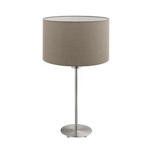 Eglo - LED Stolná lampa TUNJA 1xE27/60W/230V 38, 5 cm matný chróm/taupe vyobraziť