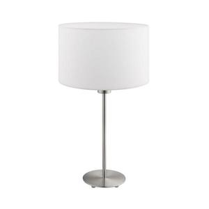 Eglo - Stolná lampa TUNJA 1xE27/60W/230V 38, 5 cm matný chróm/biela vyobraziť