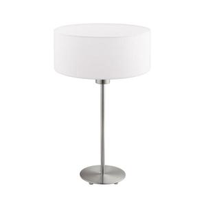 Eglo - Stolná lampa TUNJA 1xE27/60W/230V 38, 5 cm matný chróm/biela vyobraziť