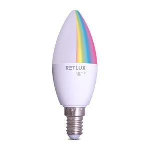 LED RGBW Stmievateľná žiarovka C37 E14/4, 5W/230V 2700-6500K Wi-Fi Tuya vyobraziť