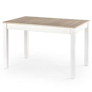 Rozkladací stôl Maurycy 118/158x75cm Płyta/Abs/Mdf – Dub Sonoma/Biely vyobraziť